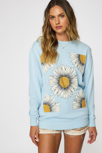 O'Neill Ladies Choice Pullover in Sky Blue - Medium