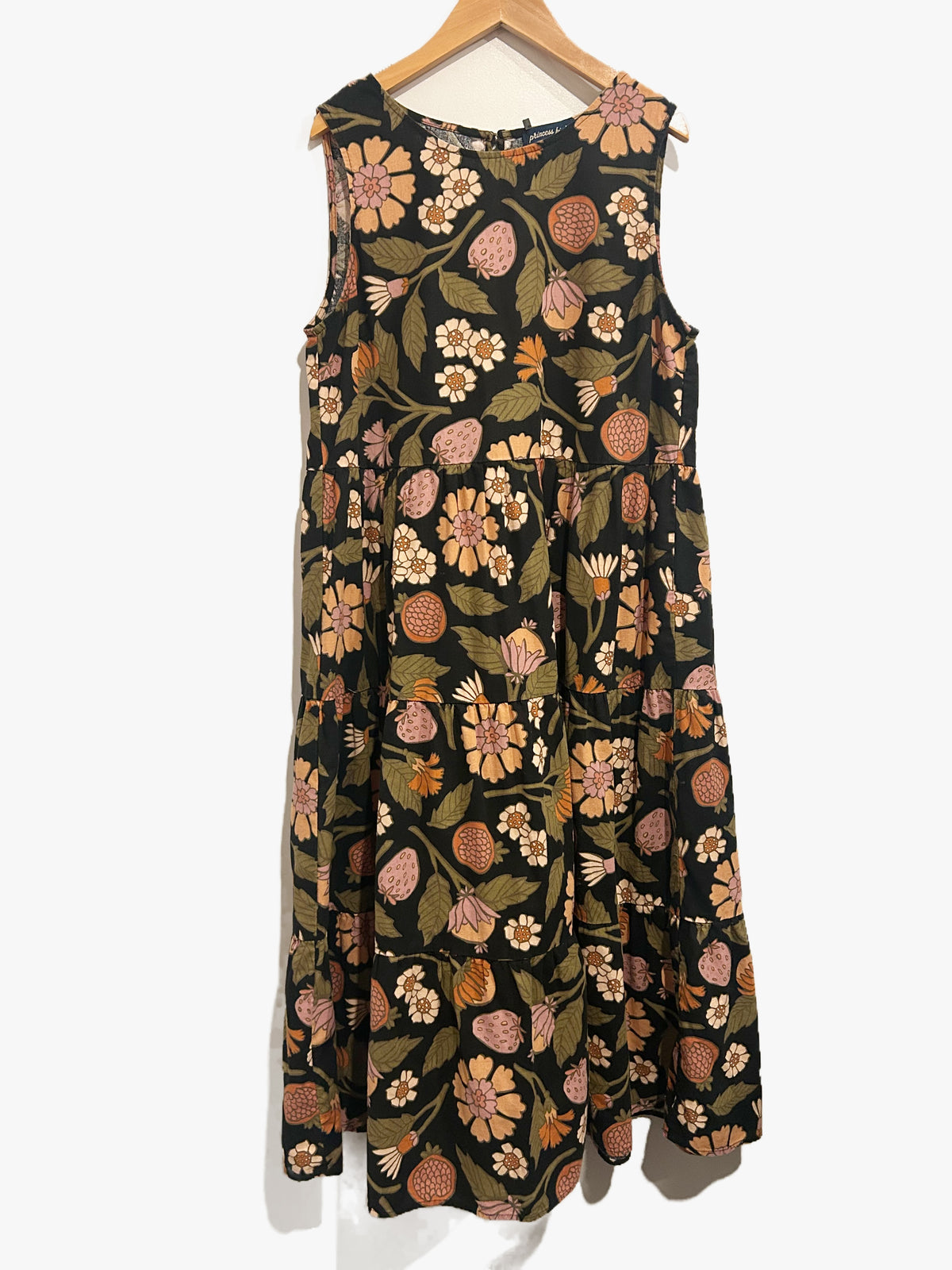 Princess Highway Black Floral Linen Dress - 10