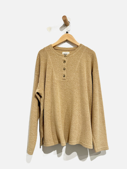 Madewell Tan Fleece Sweatshirt - Small