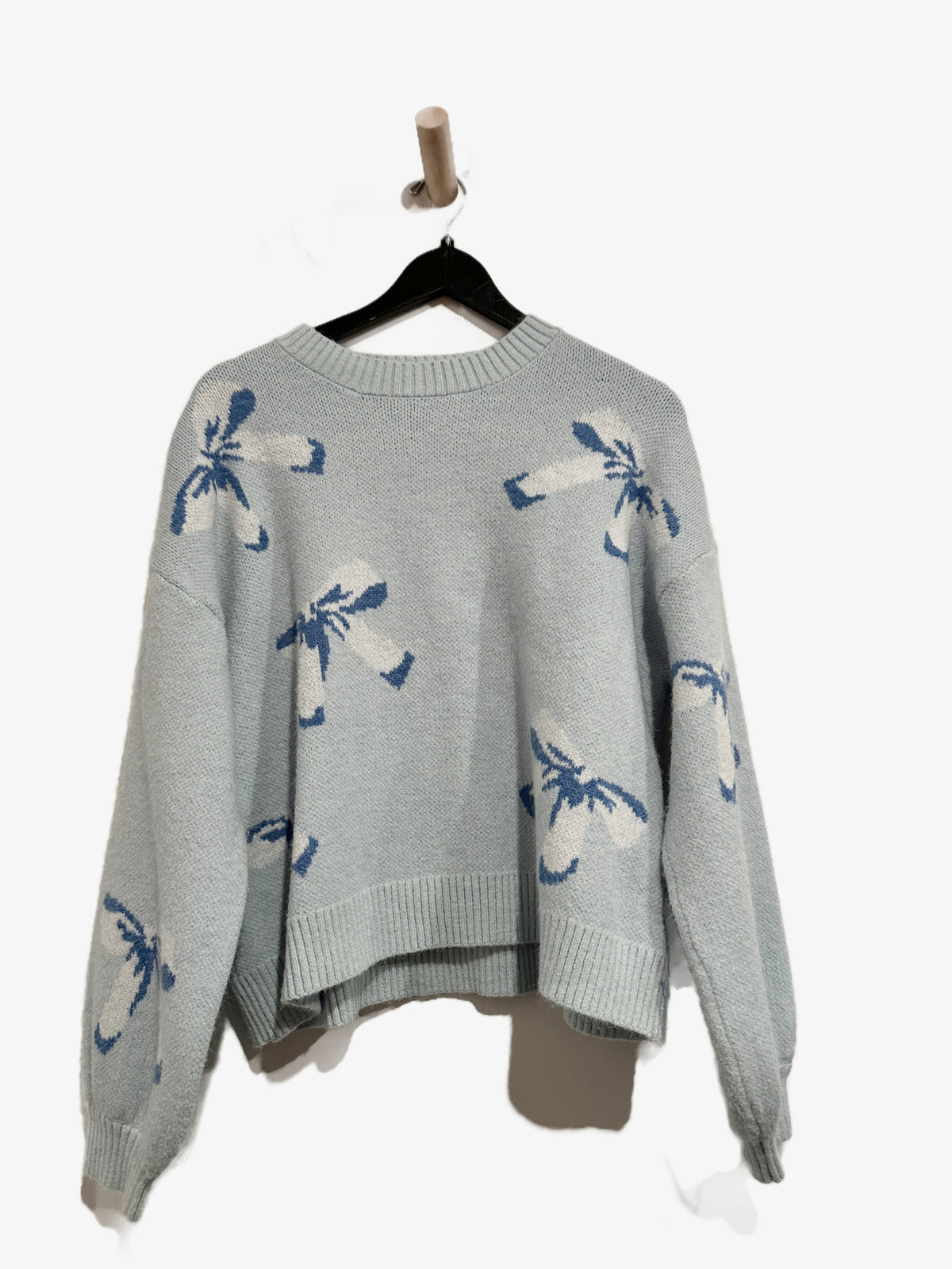 Ibsorge Blue Bow Sweater - Medium