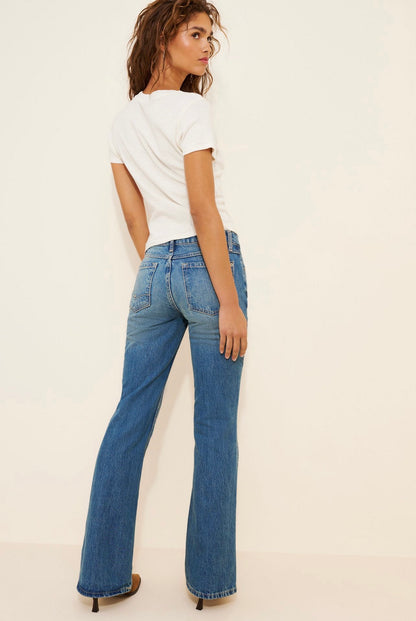 Free People West Coast Relaxed Flare Jeans - 26
