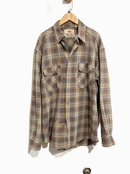 Levi’s Vintage Men’s Brown Plaid Button Down - Large