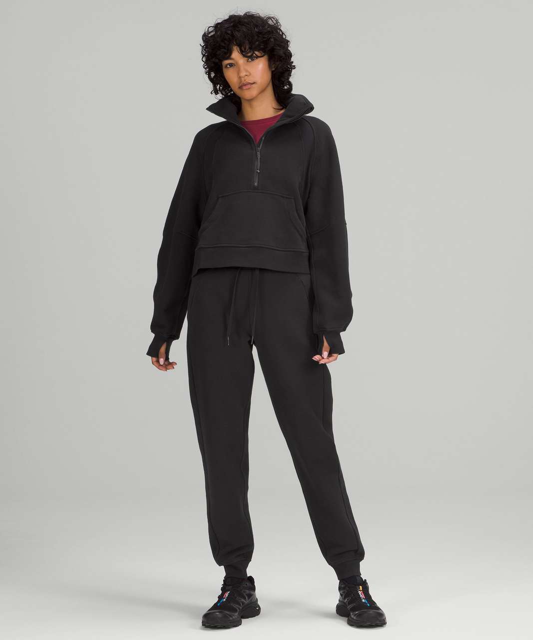 Lululemon Scuba Oversized Funnel Neck Sweatshirt in Black - XS/S