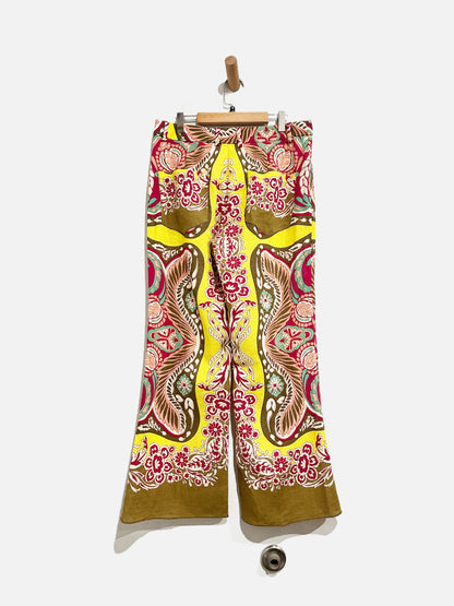 Zara Colorful Printed Pants - Small