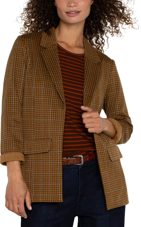 Liverpool NWT Blazer in Jasper Brown Plaid - XL