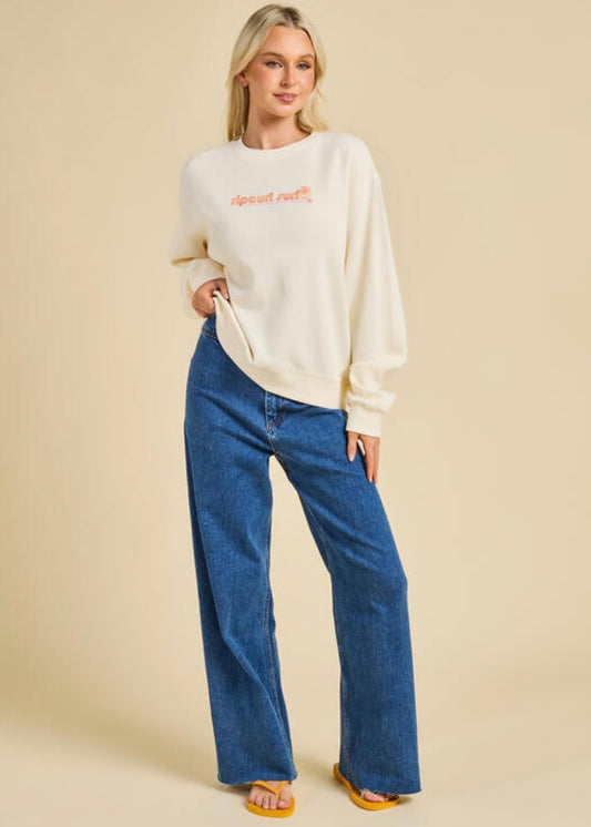 Ripcurl Orange Graphic Crewneck - XXL