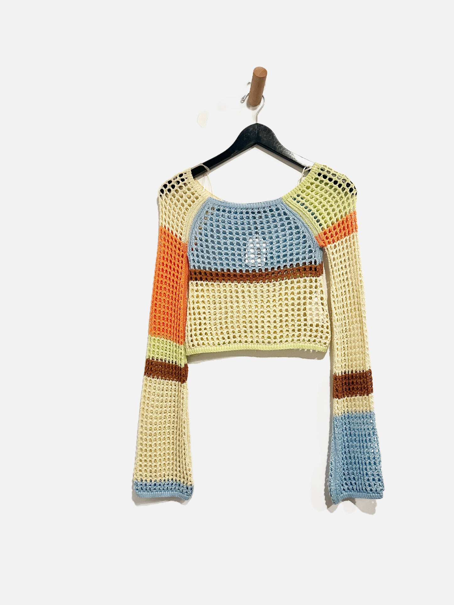 Urban Outfitters Colorblock Open Knit Sweater - XS