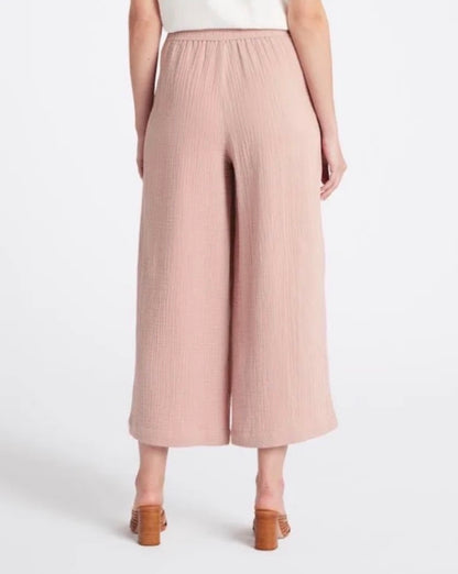 Madewell The Untailored Wide-Leg Crop Pant in Warm Thistle - XS