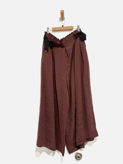 Anthropologie Safari Brown Wide Leg Pants - Small