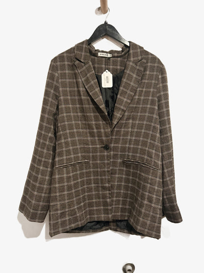 Stelen Brown Plaid Blazer - Medium