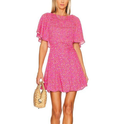 Free People NWT Florence Mini Dress in Femme Combo Size Large