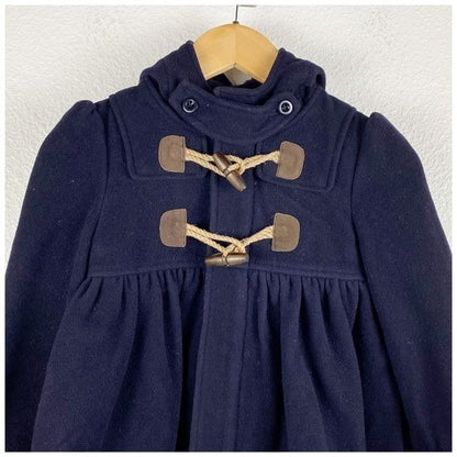 Ralph Lauren Kid’s Navy Toggle Wool Blend Coat Size 5