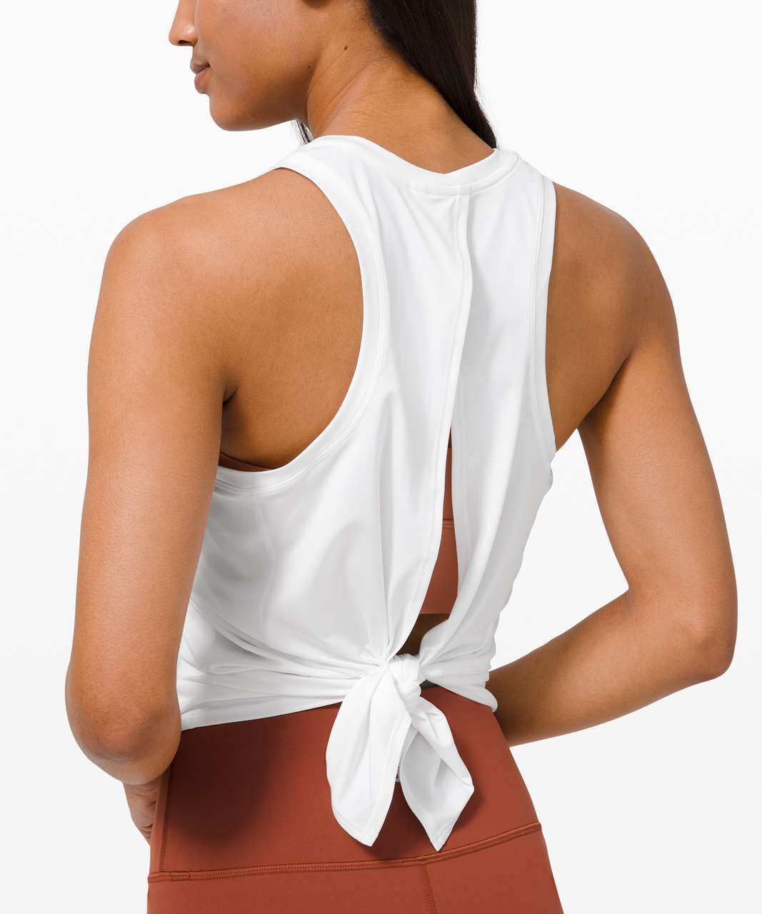 Lululemon All Tied Up Tank in White - Small