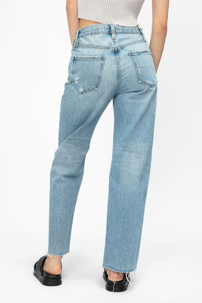 Frame Le Jane Crop Jean in Baines Rips - 32
