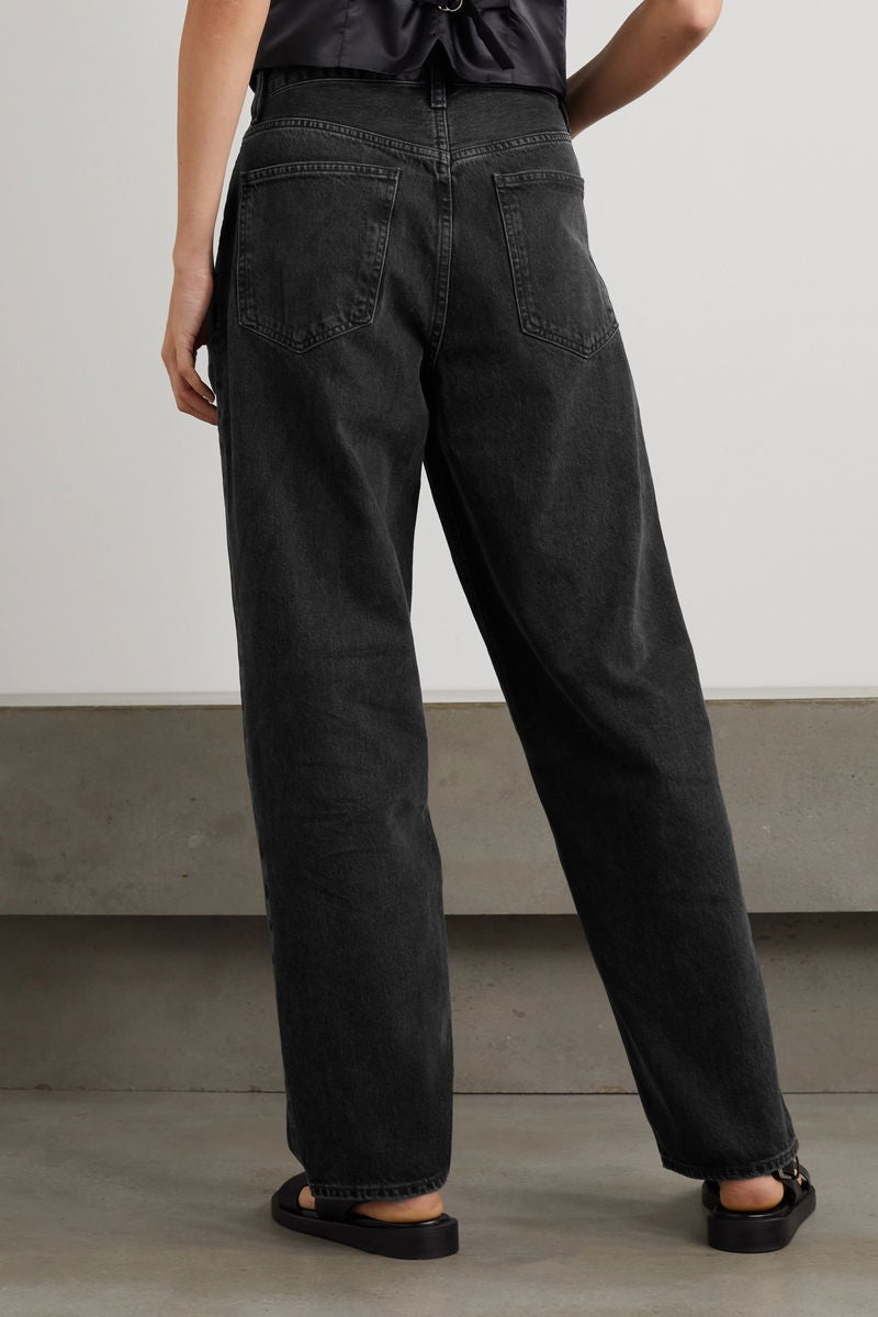 Agolde Black Criss Cross Straight Leg Jean - 23