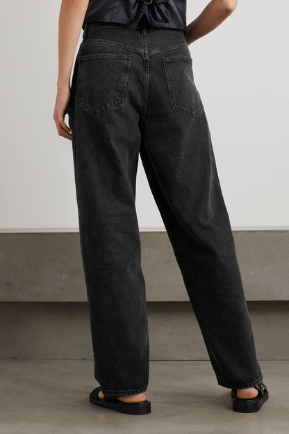 Agolde Black Criss Cross Straight Leg Jean - 23