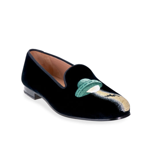 Stubbs & Wootton UFO Velvet Loafers - 9.5