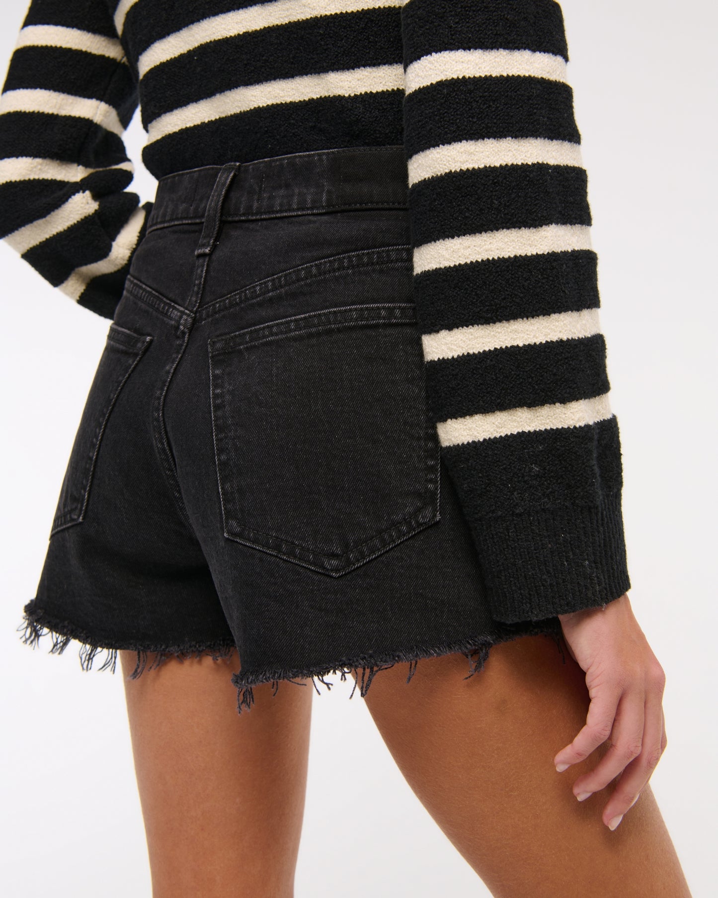 Abercrombie & Fitch Black Mom Shorts - 30