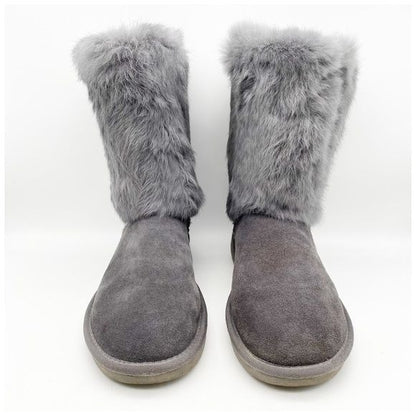 Ugg Australia Gray Sheepskin Boots Size 8