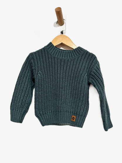 Kyte Baby Blue Knit Sweater - 18-24m