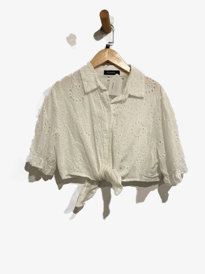 Jasmine White Eyelet Skirt Set - L/XL