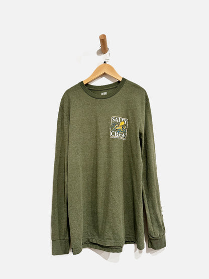 Salty Crew Green Graphic LS Top - Small