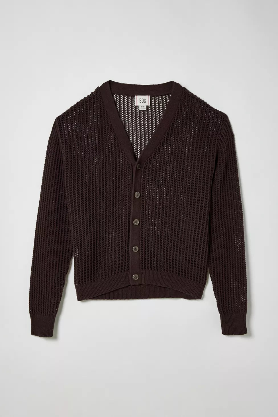 BDG Brown Knit Cardigan - Medium