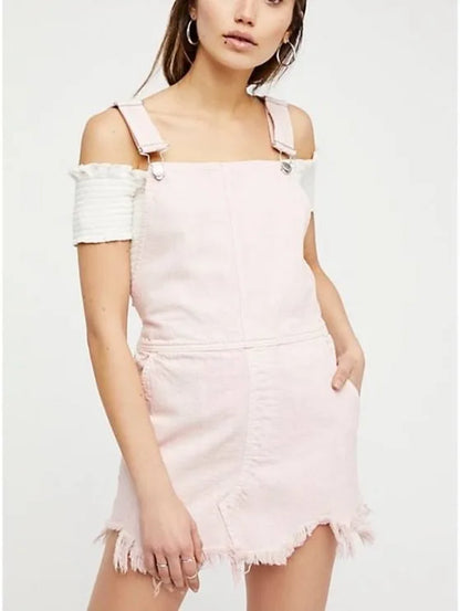 Free People Torn Up Jumper in Pink - 4