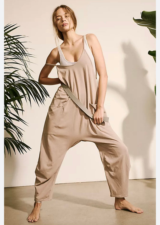 Free People Movement Hot Shot Onesie in Brown - XL