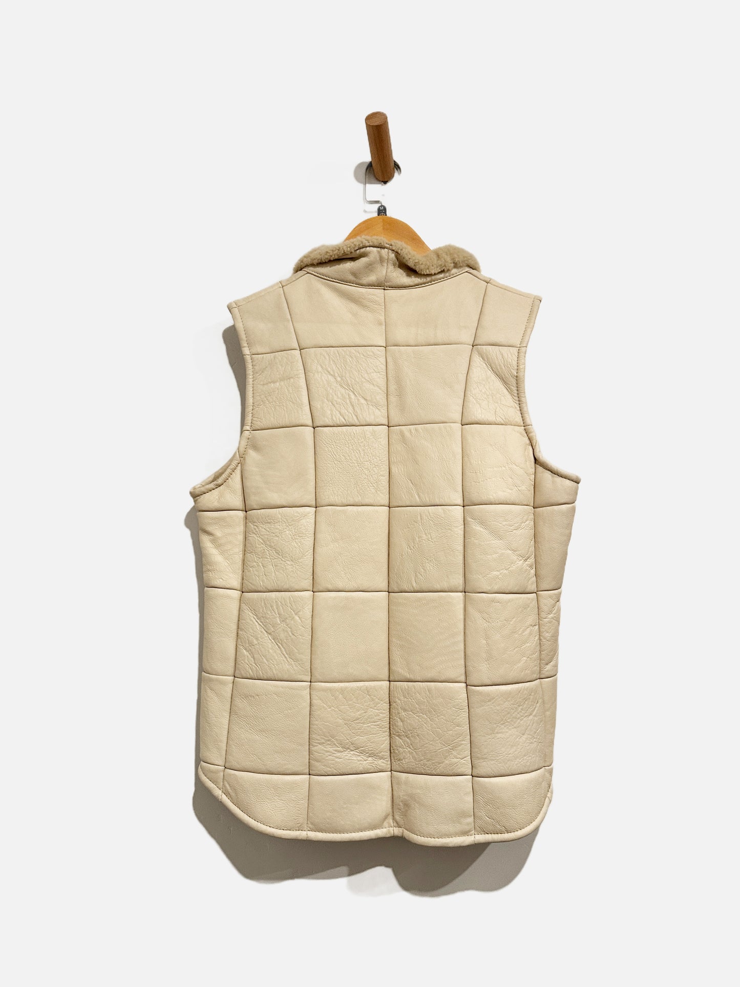 Bonz Leather Quilted Vest - Medium