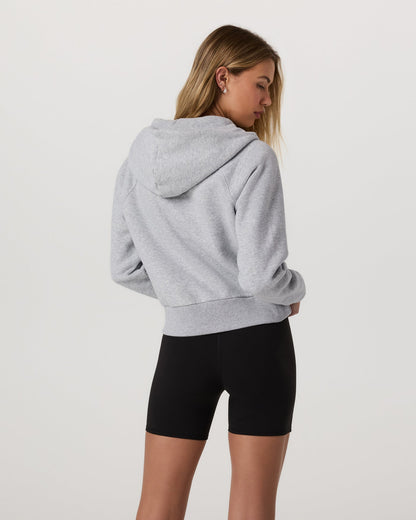 Vuori Restore Half Zip Hoodie in Light Heather Grey - Small