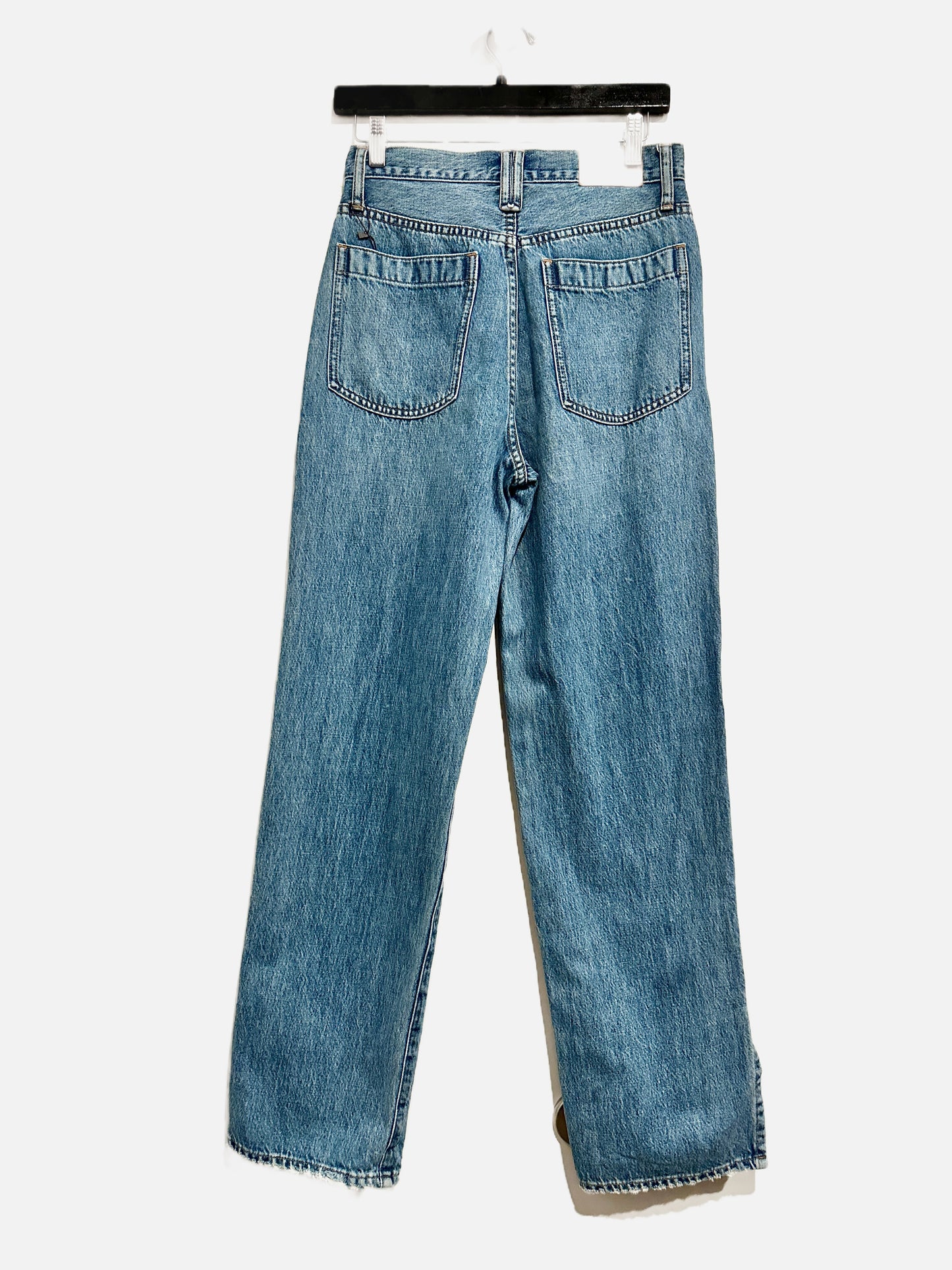Madewell The Perfect Vintage Straight Jean in Deforst Wash: Side-Slit Edition - 26