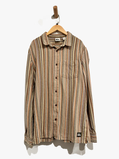 Quicksilver Multicolor Stripe Button Down - Small