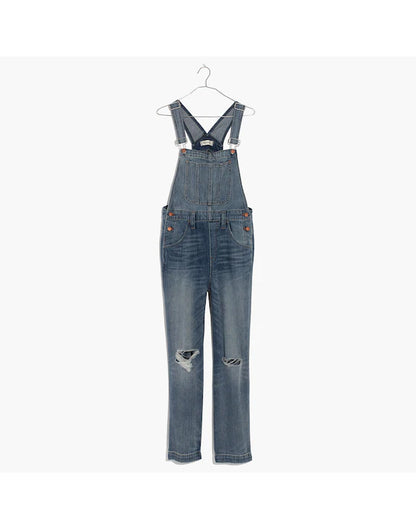 Madewell Straight-Leg Overalls in Bernard Wash - XS