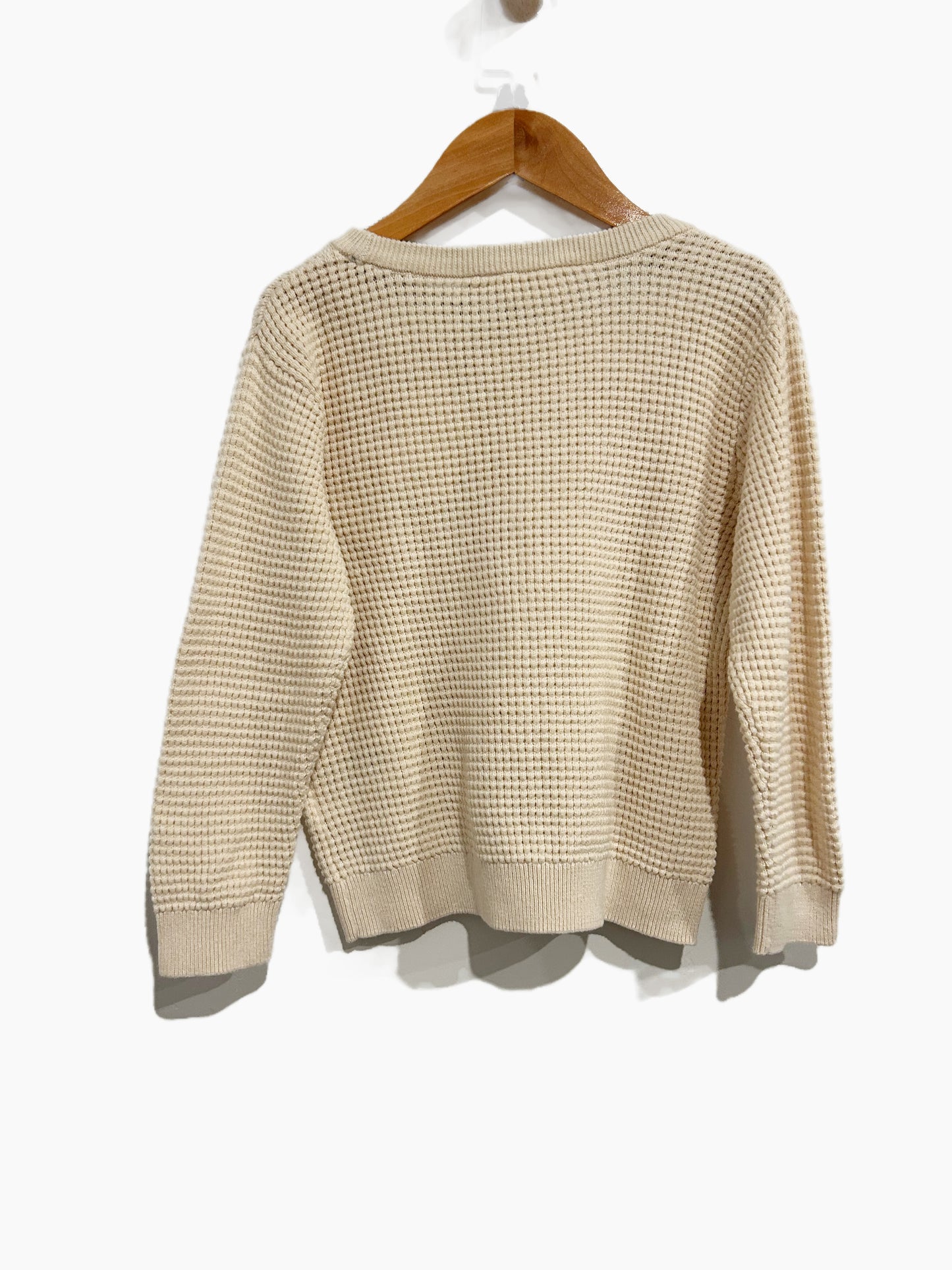 H&M Kids Cream Waffle Knit Top - 3/4