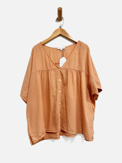 Madewell Coral Blouse - Large