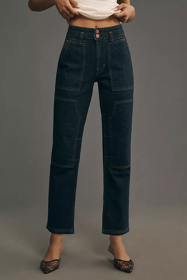 Anthropologie Pilcro The Wanderer Mid-Rise Relaxed-Leg Jeans - 31