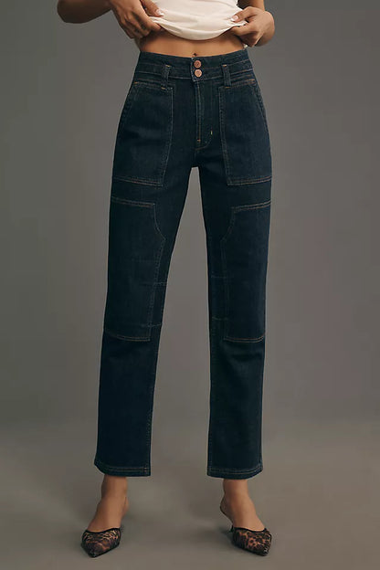 Anthropologie Pilcro The Wanderer Mid-Rise Relaxed-Leg Jeans - 31