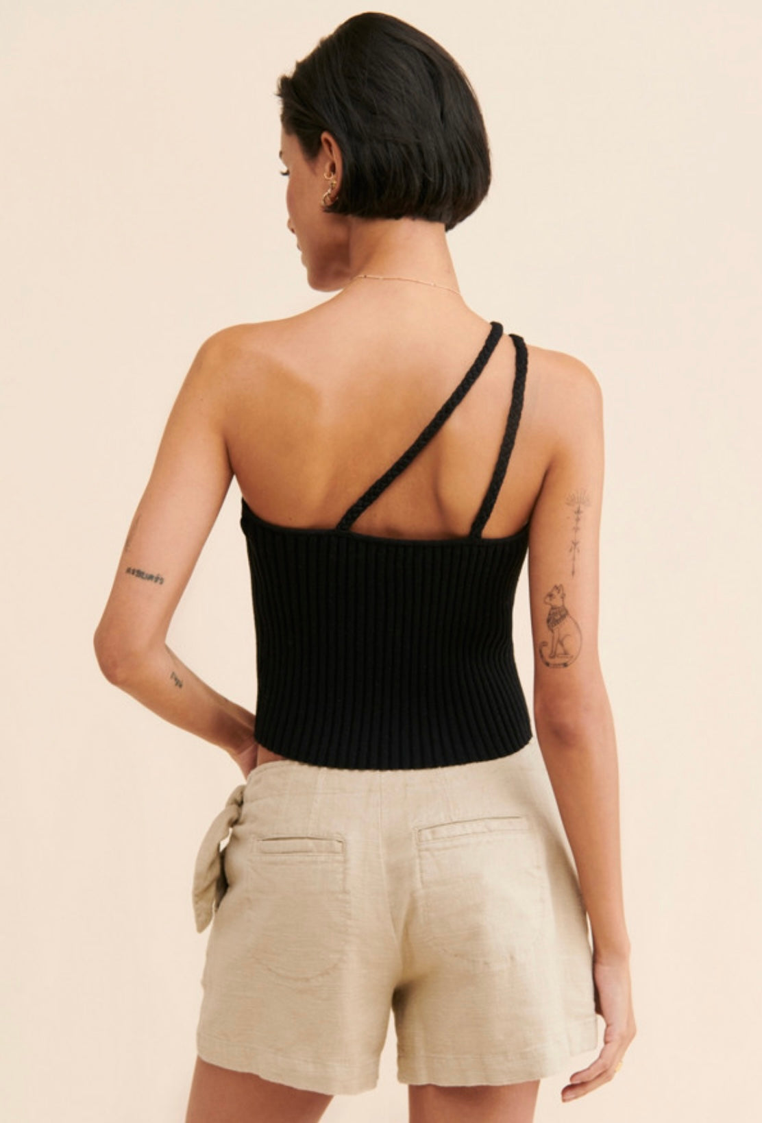 Anthropologie Tan Linen Skort - 2