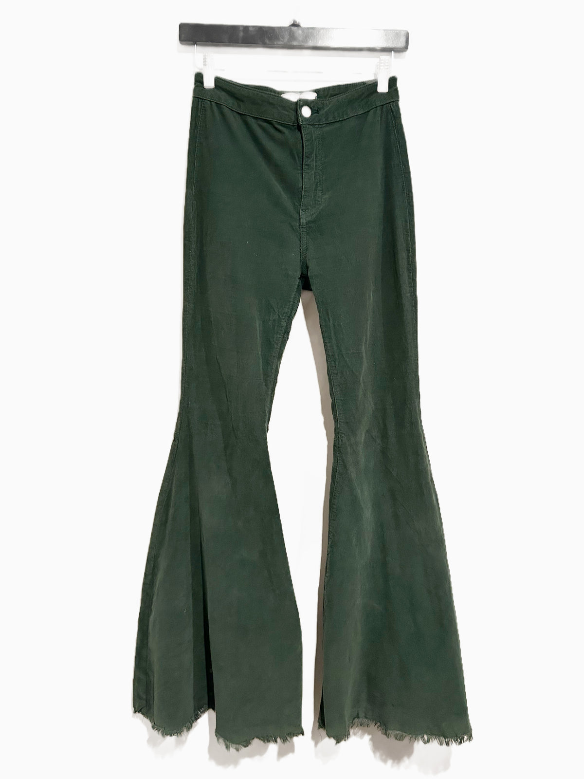 Free People Just Float On Cord Flare in Forest Green - 25