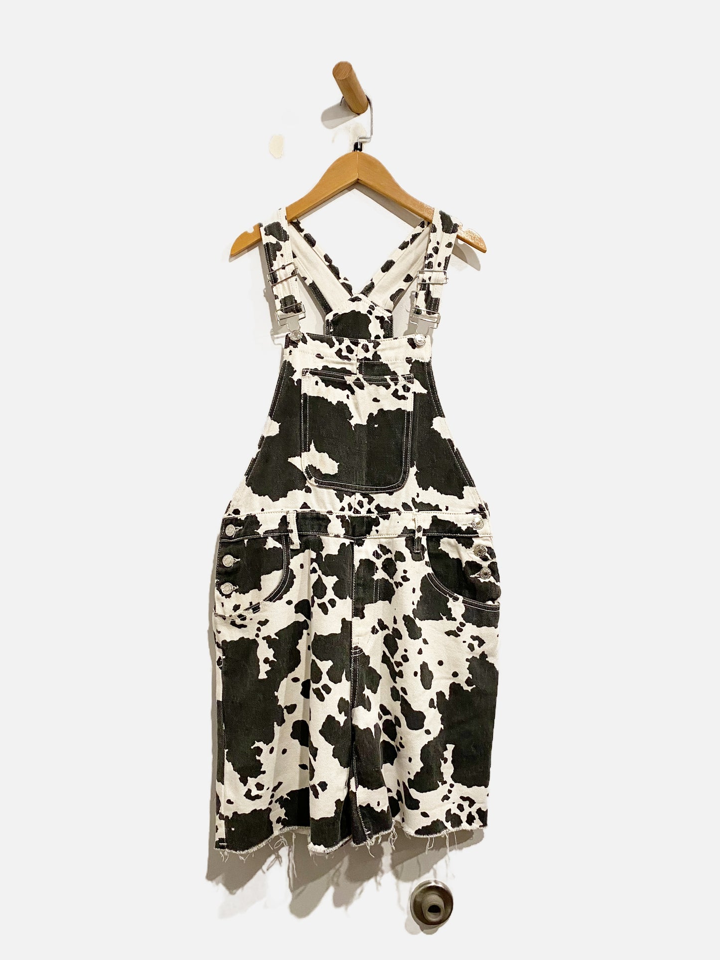 Momokrom Cow Print Shortalls - 10
