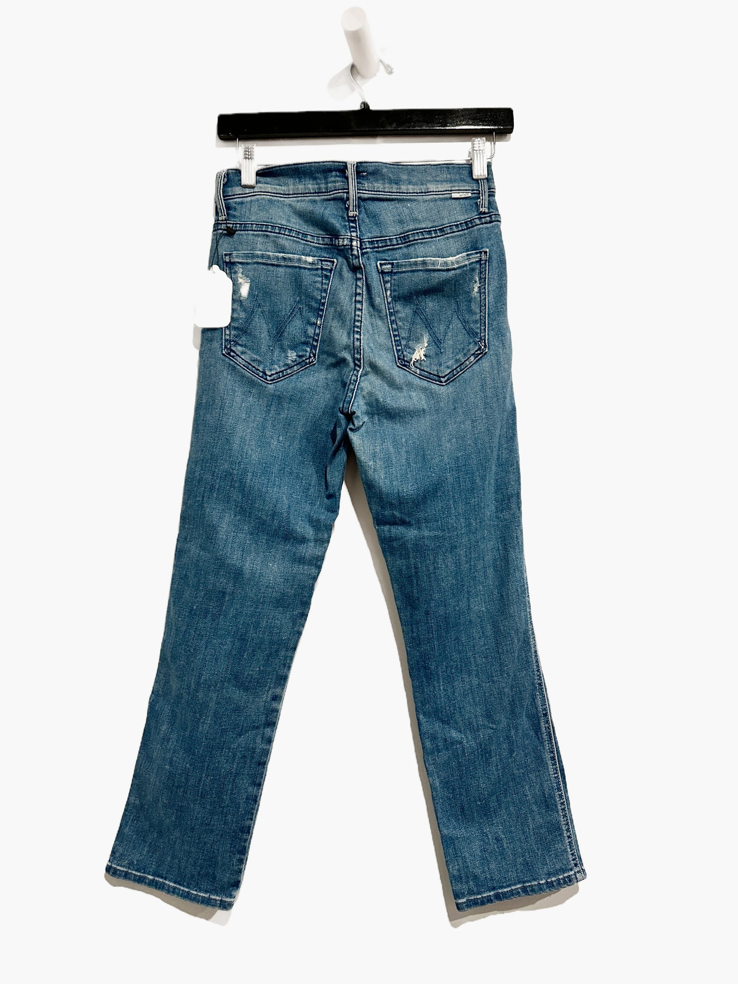 Mother High Waisted Rascal Crop in Graffiti Girl - 26
