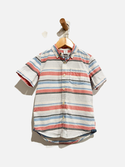 Baby Gap Striped SS Button Down - 5Y