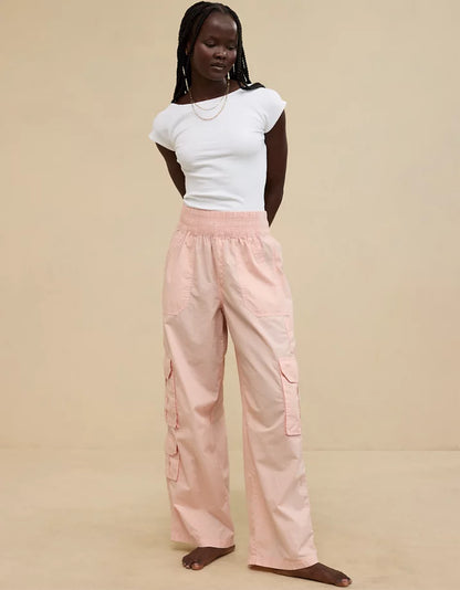 Aerie Easiest Cargo Pant in Dusty Pink - Small