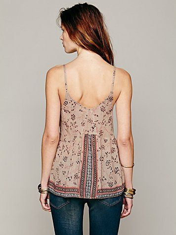 Free People One Mixed Print Cami - Medium