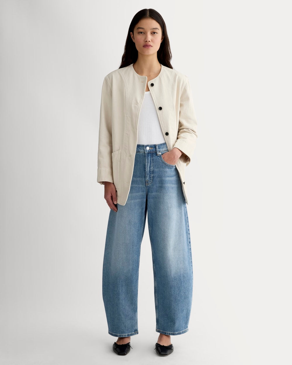 Everlane The Way High Curve Jeans in Vintage Blue - 26