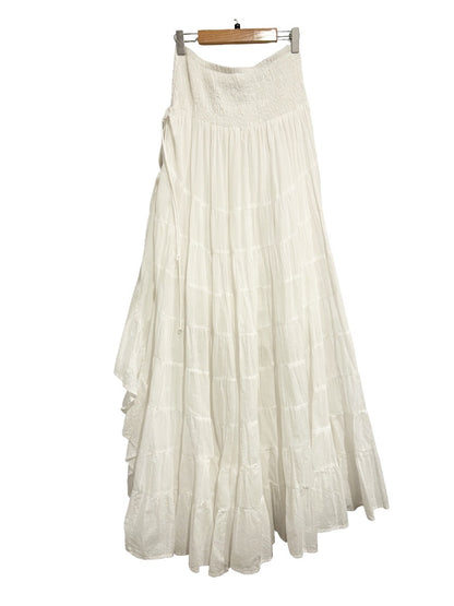 Solitaire White Maxi Skirt - Medium