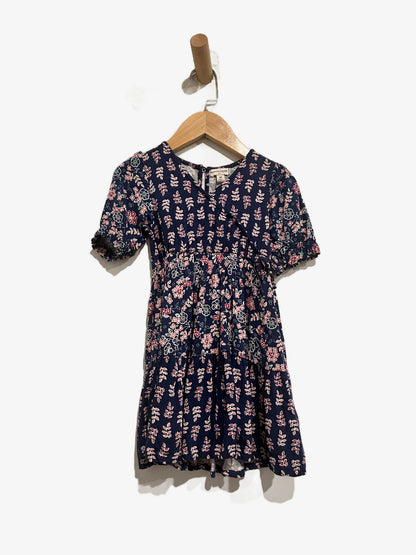 Nanette Lepore Girls Blue Floral Wrap Dress - 3T