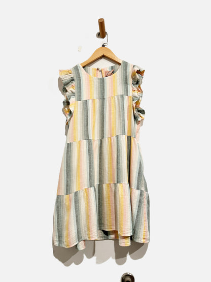 Show Me Your Mumu Daydream Colorful Stripe Mini Dress - XS