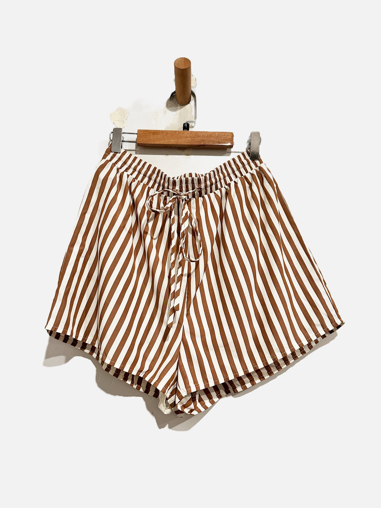 Princess Polly Chloe Shorts in Brown Stripe - 4